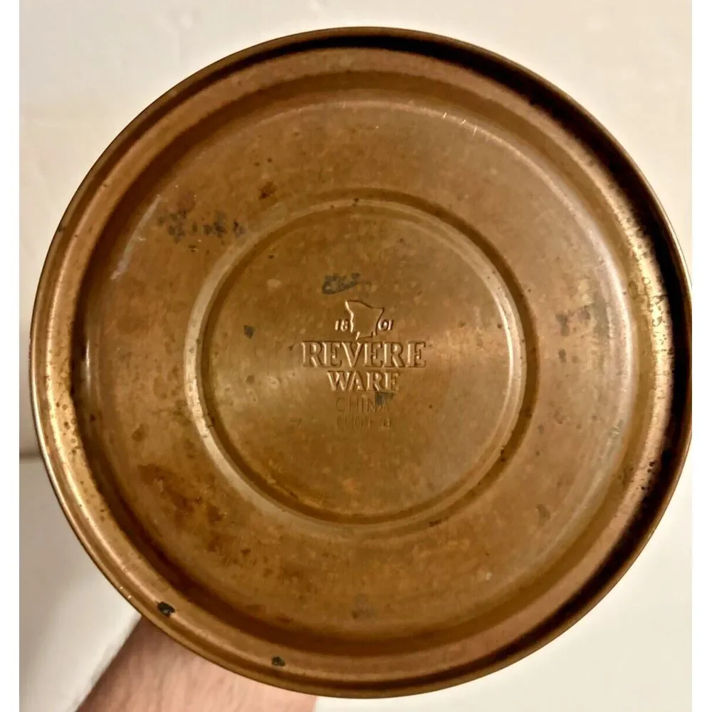 Revere‎ Ware Whistling Tea Kettle Pot Copper Bottom 1 QT Quart CU03 A